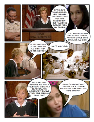 Illustration for article titled Comic Confrontations: Judge Judy Vs. Breeders